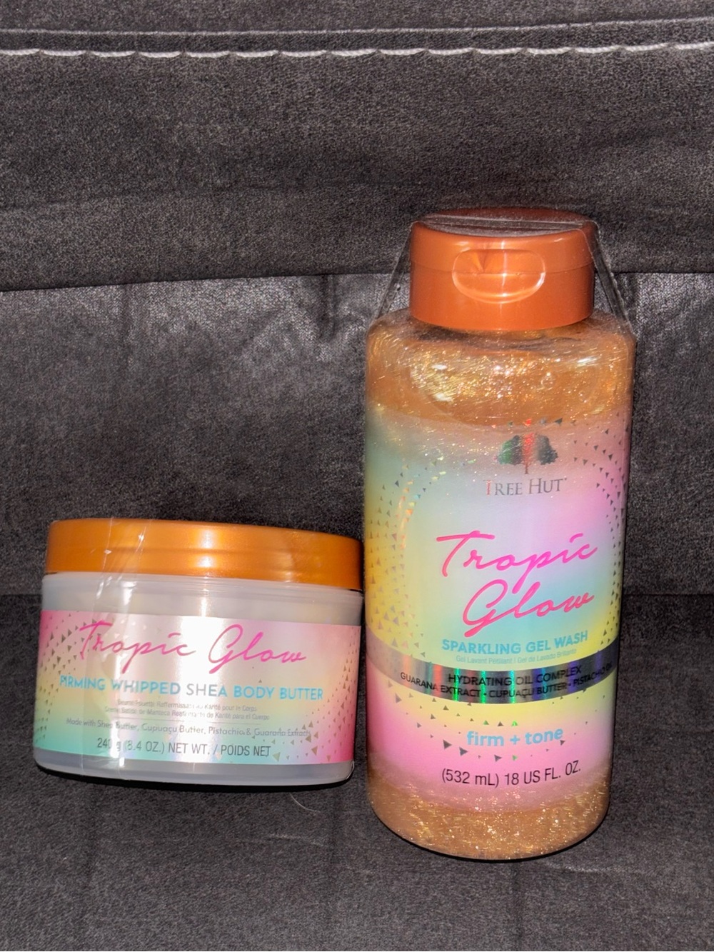 Tropic Glow Orange Sparkling Gel Wash & Whipped Shea Body Butter